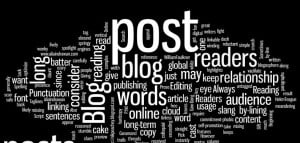 word cloud of the blog text