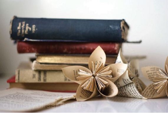 books and pinwheels