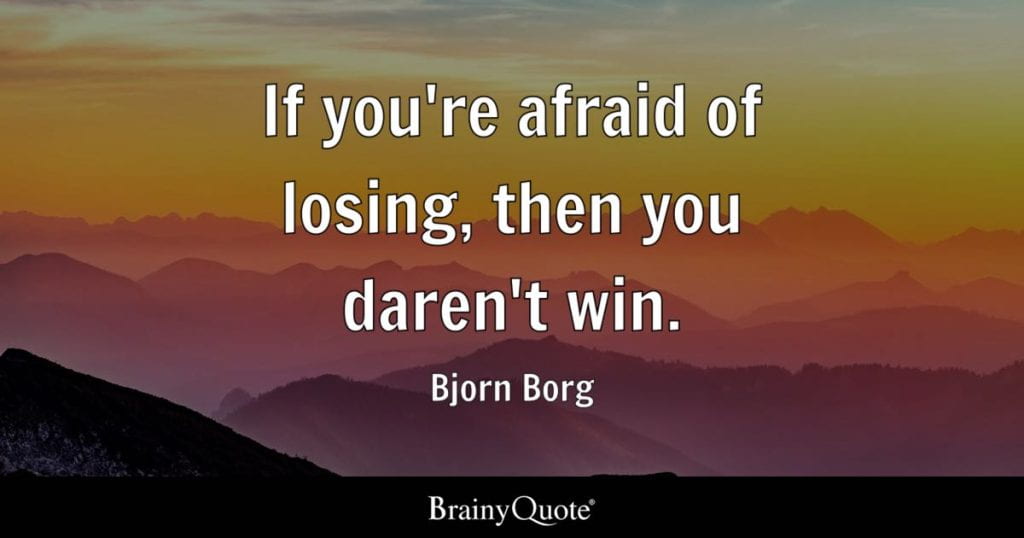 Bjorn Borg Quote on Winning